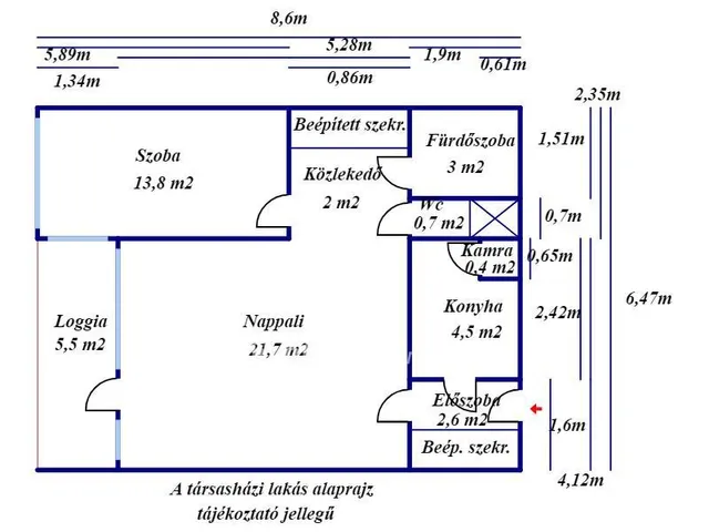 Eladó lakás Szolnok 54 nm