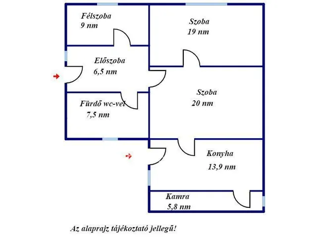 Eladó ház Jánoshida 81 nm