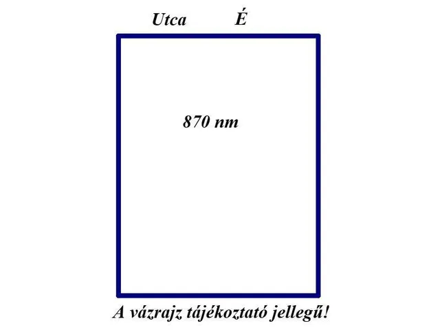 Eladó telek Dány 870 nm