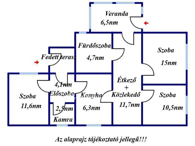 Eladó ház Törökszentmiklós 72 nm