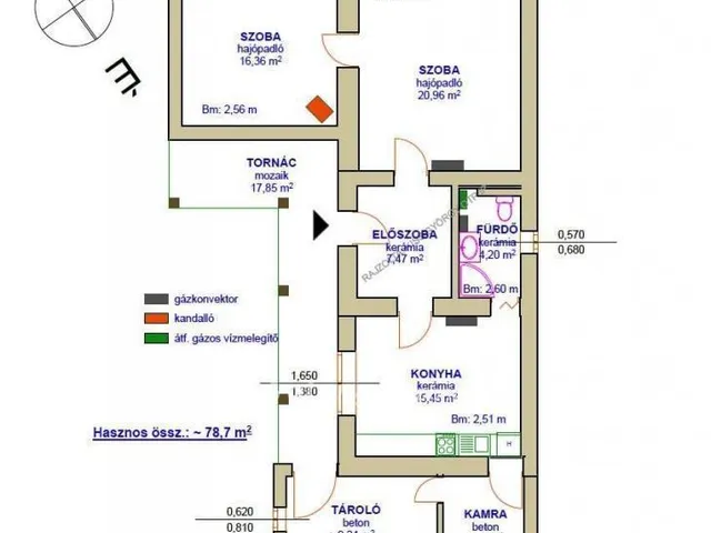 Eladó ház Pusztamonostor 78 nm