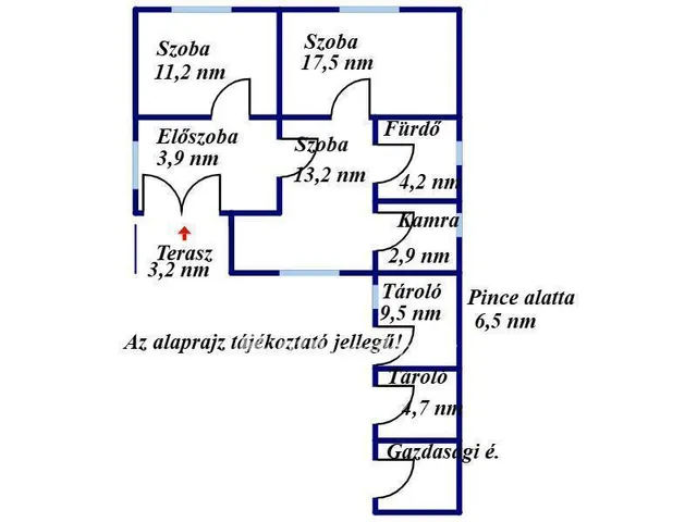 Eladó ház Pusztamonostor 56 nm