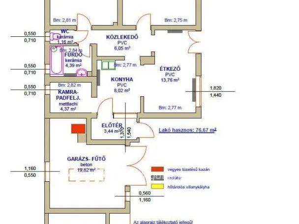 Eladó ház Tiszafüred 76 nm