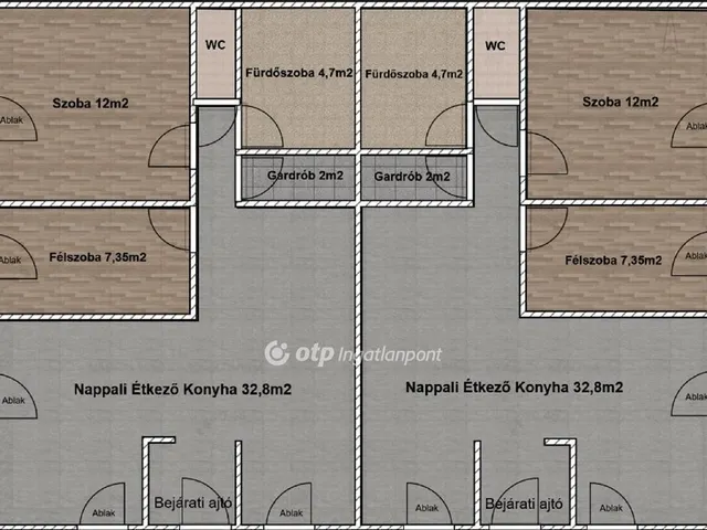 Eladó lakás Tápiószőlős 60 nm