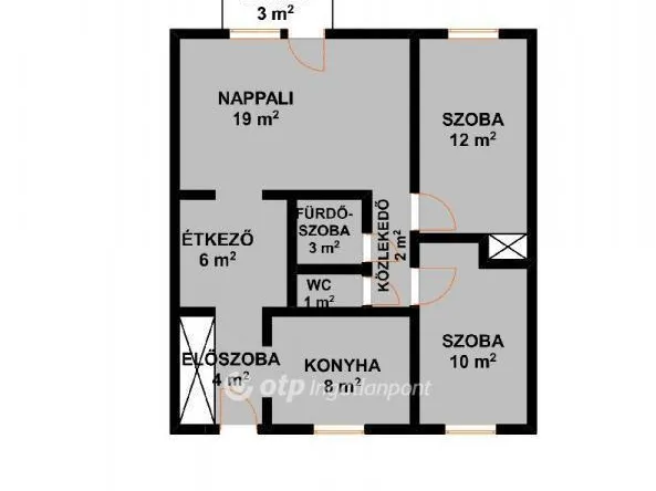 Eladó lakás Debrecen 68 nm