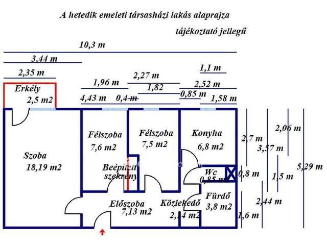 Eladó lakás Szolnok, Széchenyi-lakótelep 54 nm