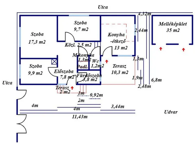 Eladó ház Törtel 68 nm