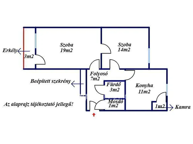 Eladó lakás Gyula 59 nm