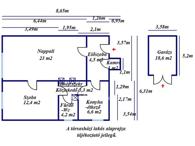 Eladó lakás Kecskemét 56 nm