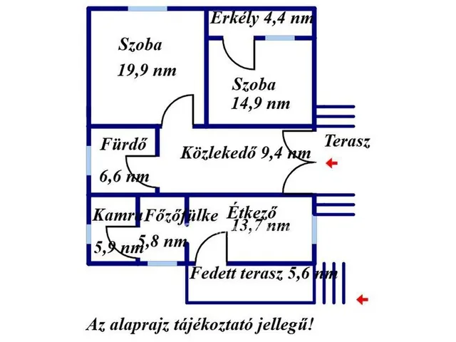 Eladó ház Nagyfüged 80 nm