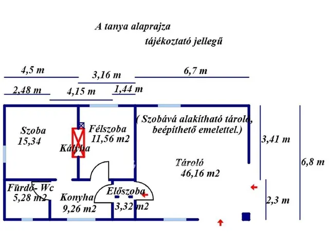 Eladó nyaraló Albertirsa 45 nm