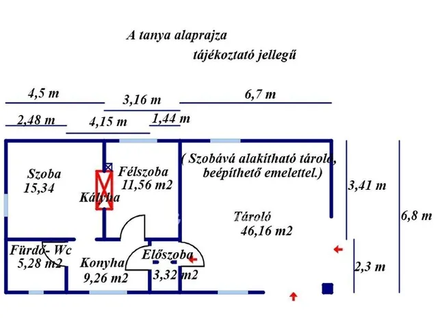 Eladó nyaraló Albertirsa 45 nm