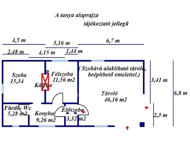 Eladó nyaraló Albertirsa 45 nm