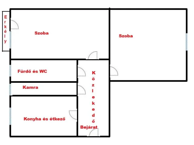 Eladó lakás Debrecen, Nagyerdőalja 54 nm
