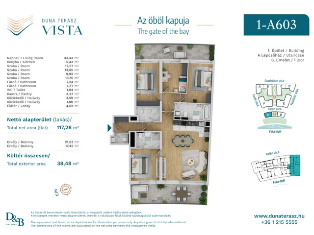 Eladó lakás Budapest XIII. kerület, Cserhalom utca 4. 117 nm