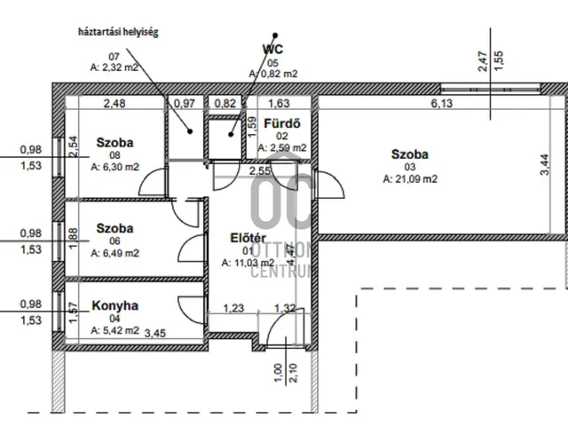 Eladó lakás Budapest III. kerület, Békásmegyer 56 nm
