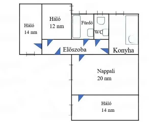 Kiadó lakás Budapest XIII. kerület, Újlipótváros, Pannónia utca 80 nm