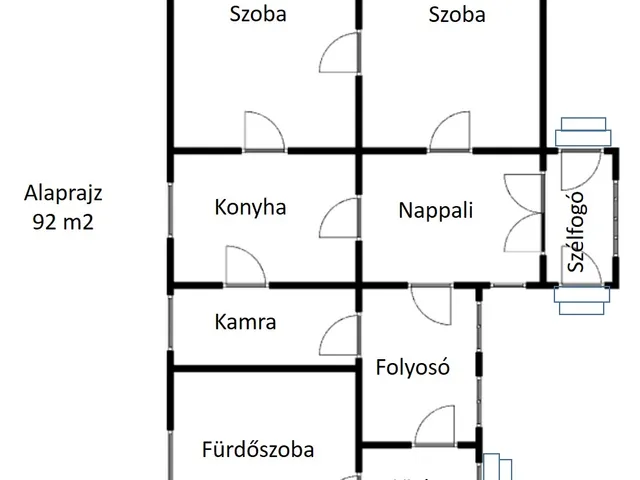 Eladó ház Rákóczifalva 92 nm