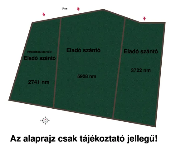 Eladó mezőgazdasági ingatlan Verseg 2741 nm