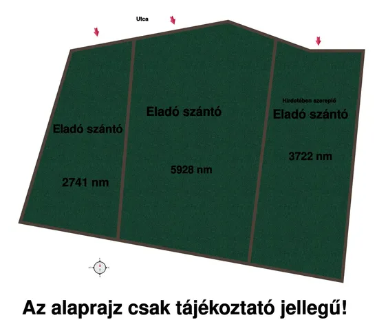 Eladó mezőgazdasági ingatlan Verseg 3722 nm