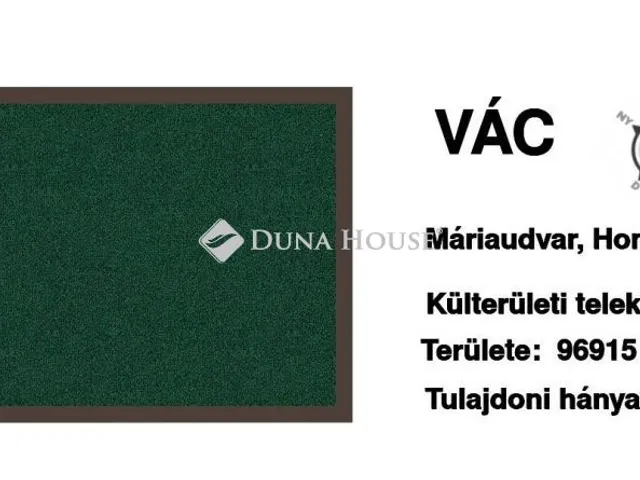 Eladó telek Vác 96915 nm
