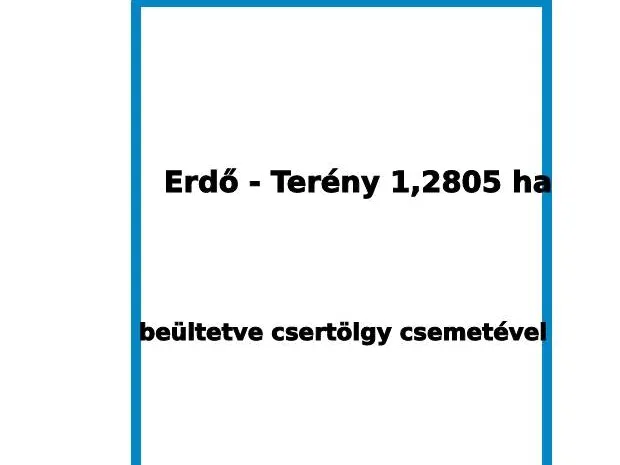 Eladó mezőgazdasági ingatlan Terény 12805 nm