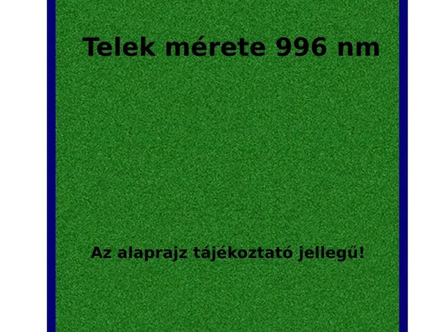 Eladó telek Őrbottyán 996 nm