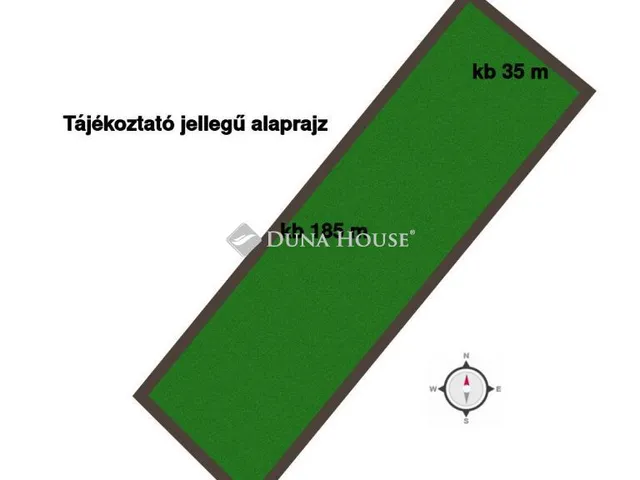 Eladó telek Szada 6509 nm