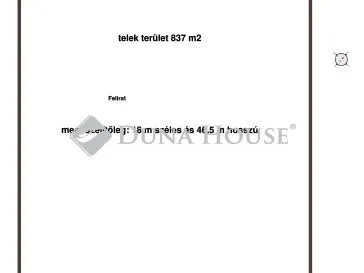 Eladó telek Tura, Emese utca 837 nm