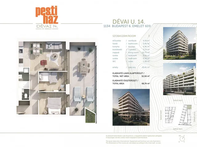 Eladó lakás Budapest XIII. kerület, Angyalföld 52 nm