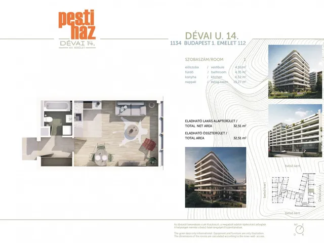 Eladó lakás Budapest XIII. kerület, Angyalföld 33 nm