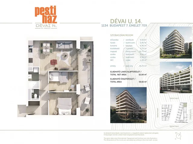 Eladó lakás Budapest XIII. kerület, Angyalföld 52 nm