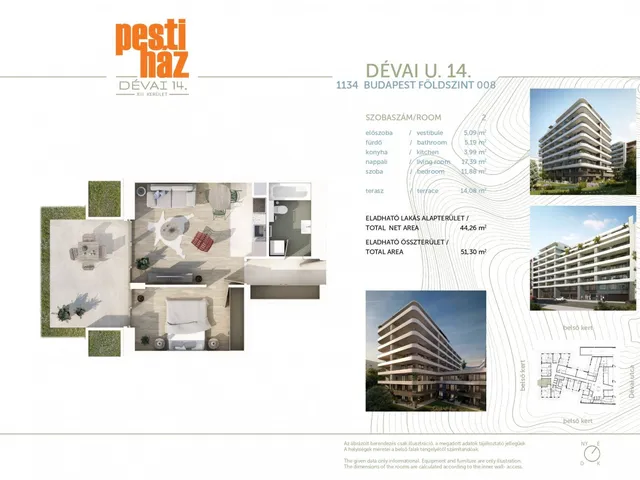 Eladó lakás Budapest XIII. kerület, Angyalföld 44 nm