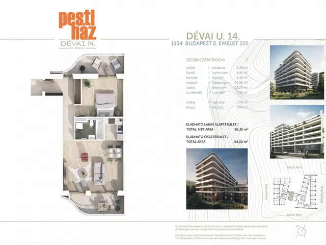 Eladó lakás Budapest XIII. kerület, Angyalföld 56 nm