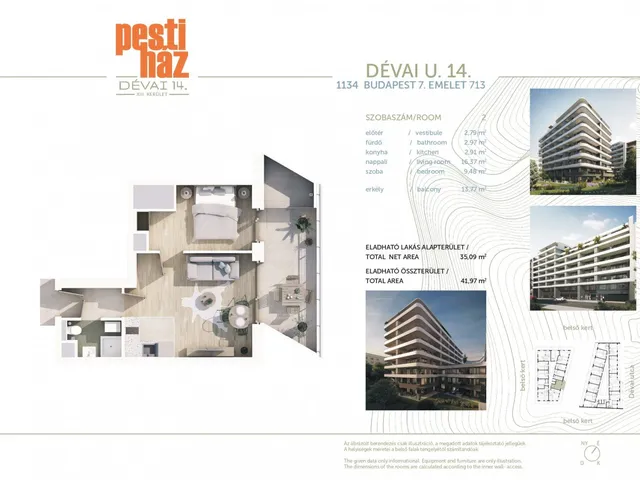 Eladó lakás Budapest XIII. kerület, Angyalföld 35 nm