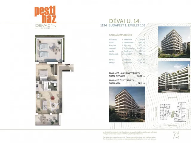 Eladó lakás Budapest XIII. kerület, Angyalföld 56 nm