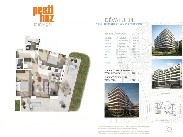 Eladó lakás Budapest XIII. kerület, Angyalföld 62 nm