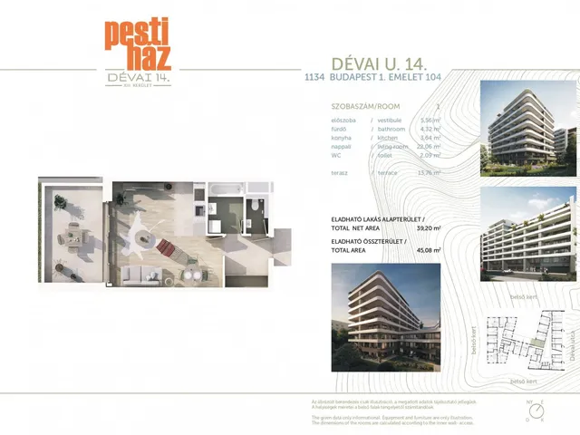 Eladó lakás Budapest XIII. kerület, Angyalföld 38 nm