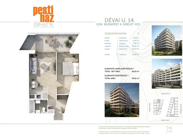 Eladó lakás Budapest XIII. kerület, Angyalföld 42 nm