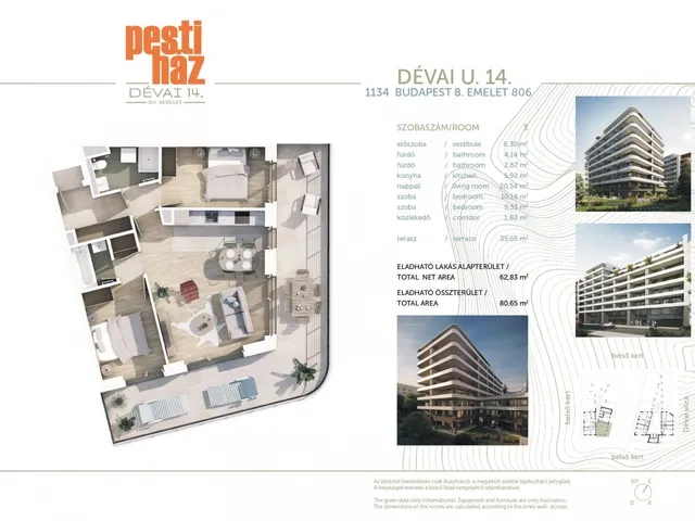 Eladó lakás Budapest XIII. kerület, Angyalföld 63 nm