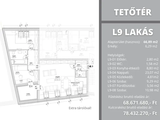 Eladó lakás Bácsszentgyörgy 66 nm