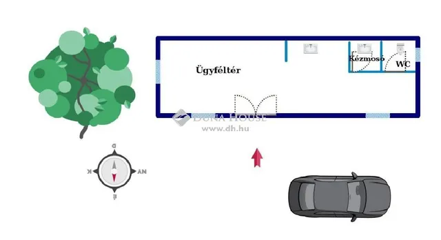 Eladó kereskedelmi és ipari ingatlan Nagykapornak 35 nm