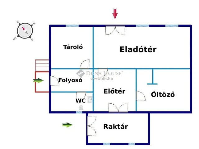 Eladó kereskedelmi és ipari ingatlan Egyházashollós 112 nm