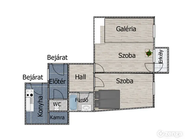 Eladó lakás Budapest VIII. kerület, Corvin negyed 80 nm