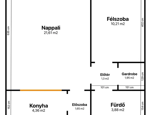 Eladó lakás Budapest XIV. kerület, Rákosfalva 46 nm