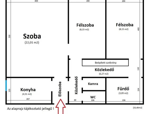 Kiadó lakás Budapest XIV. kerület, Alsórákos 56 nm