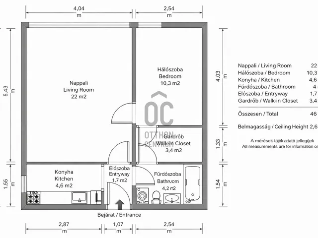 Eladó lakás Budapest XXI. kerület, Szabótelep 46 nm