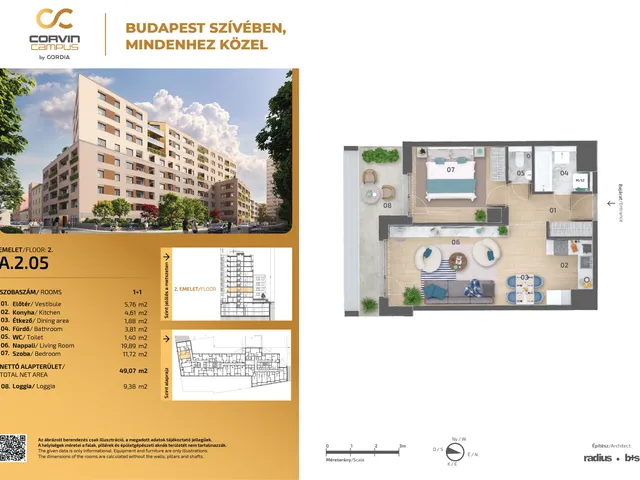 Eladó lakás Budapest VIII. kerület 49 nm