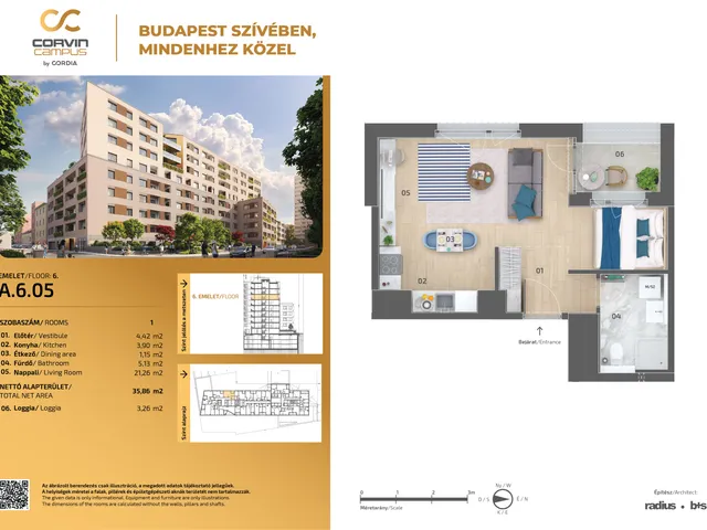 Eladó lakás Budapest VIII. kerület 36 nm