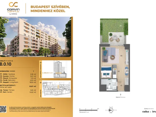 Eladó lakás Budapest VIII. kerület 33 nm